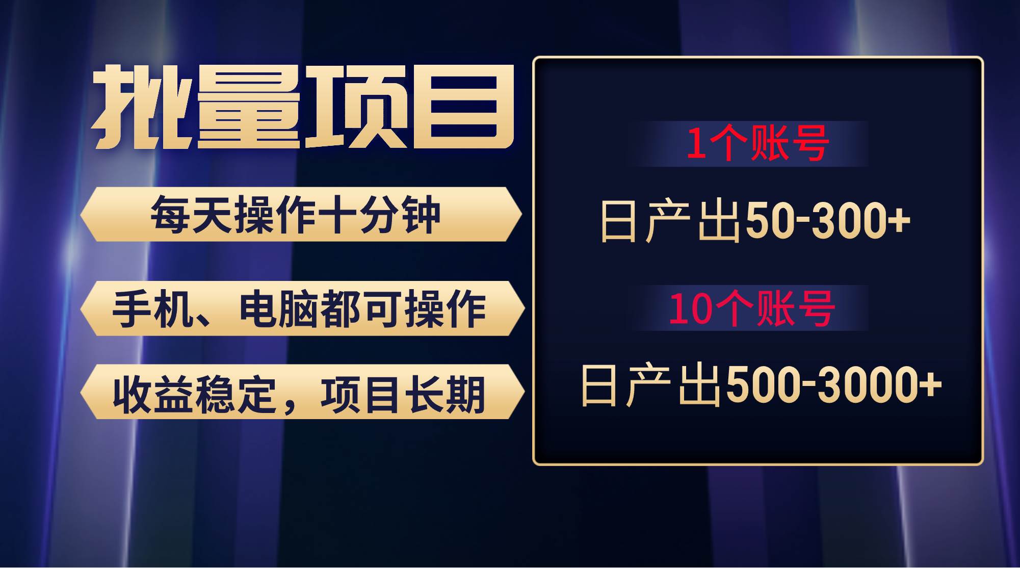红利项目稳定月入过万，无脑操作好上手，轻松日入300+-六道网创