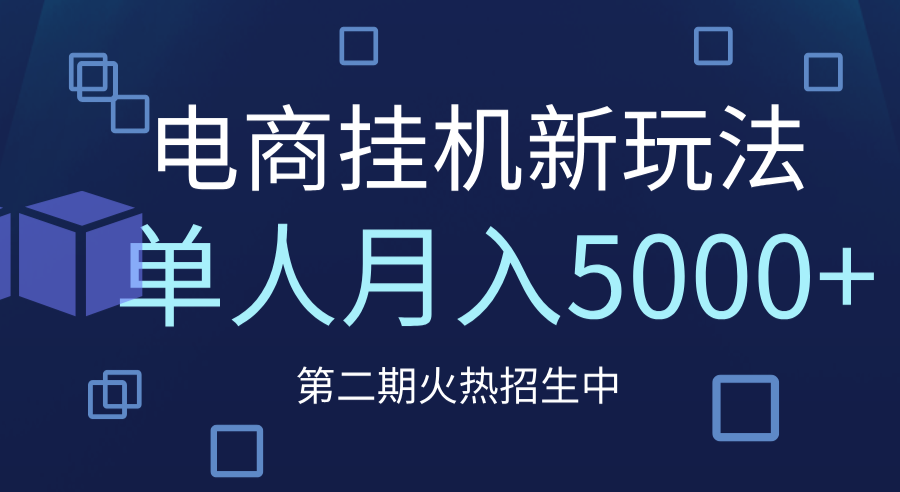 电商平台挂机新玩法，单人月入5000+攻略-六道网创