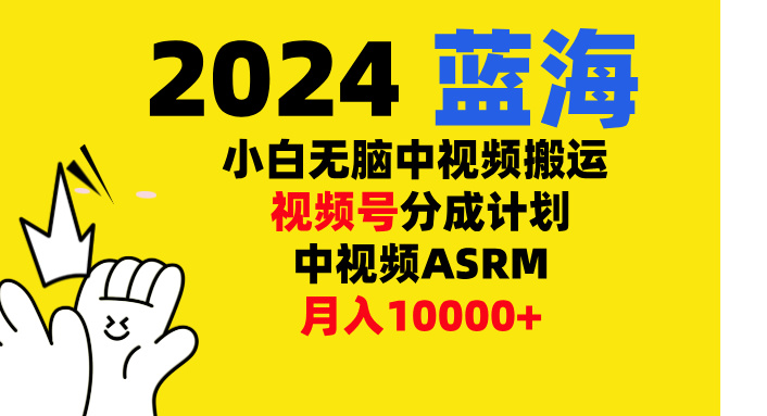 小白无脑复制-中视频视频号-分成计中视频ASRM-六道网创