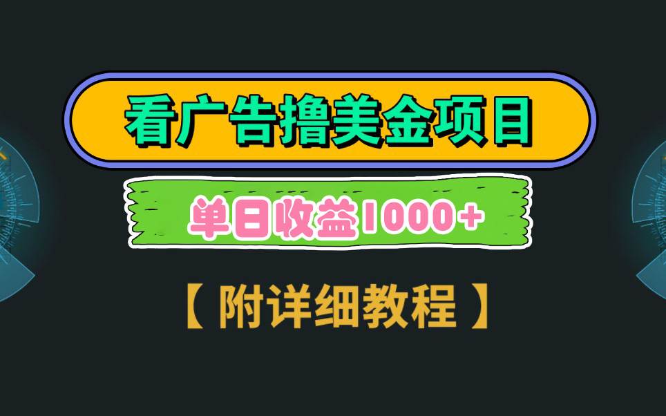 Google看广告撸美金，3分钟到账2.5美元 单次拉新5美金，多号操作，日入1千+-六道网创