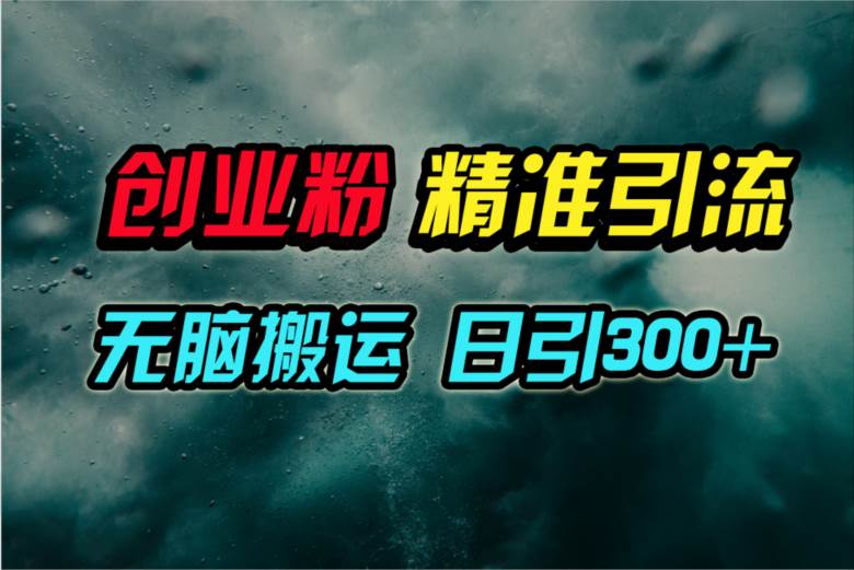 视频号纯搬运日引300+创业粉教程！-六道网创