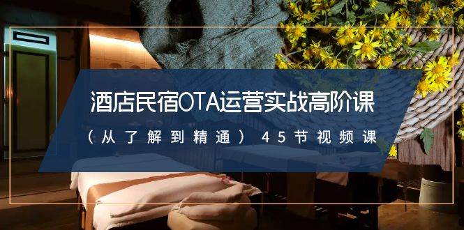 酒店民宿-OTA运营实战高阶课（从了解到精通）45节视频课-六道网创