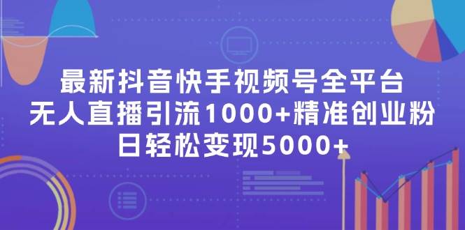 最新抖音快手视频号全平台无人直播引流1000+精准创业粉，日轻松变现5000+-六道网创