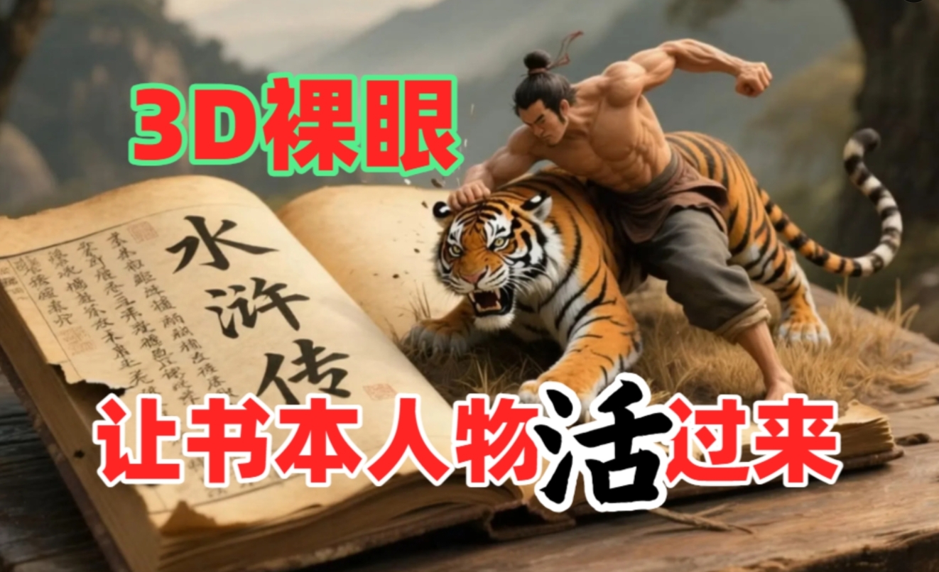 书本人物裸眼3D视频，一条视频收益过千，保姆级教程-六道网创