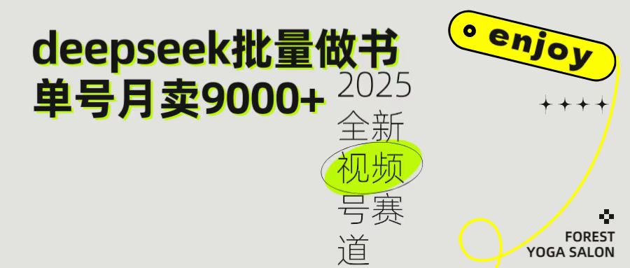 2025最新视频号项目 如何用Deepseek快速批量制作书单号 日入1000＋-六道网创