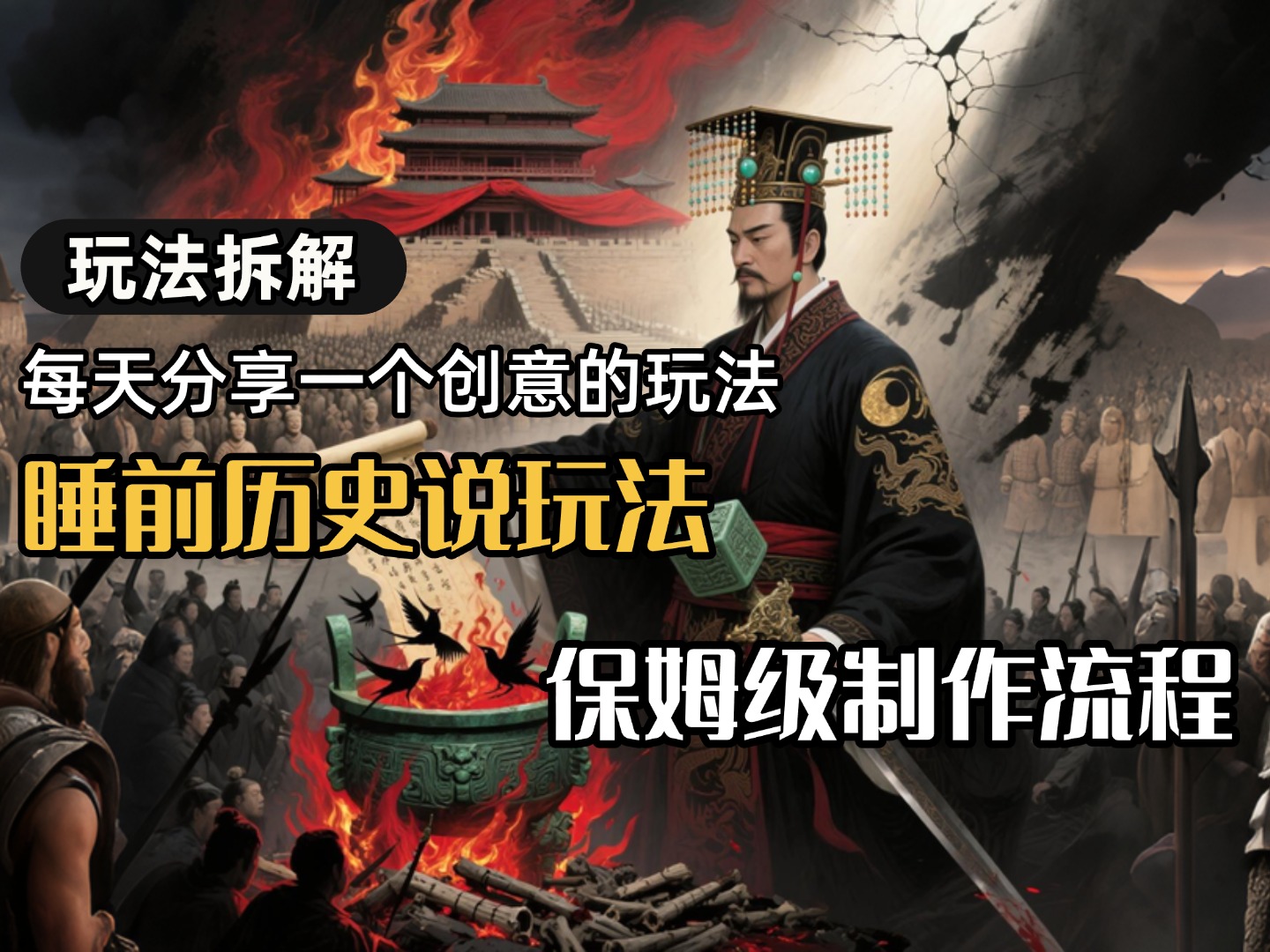 13条作品涨粉24.5万，全流程拆解睡前历史说，保姆级教程-六道网创